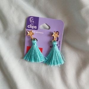 Clip on earrings.
